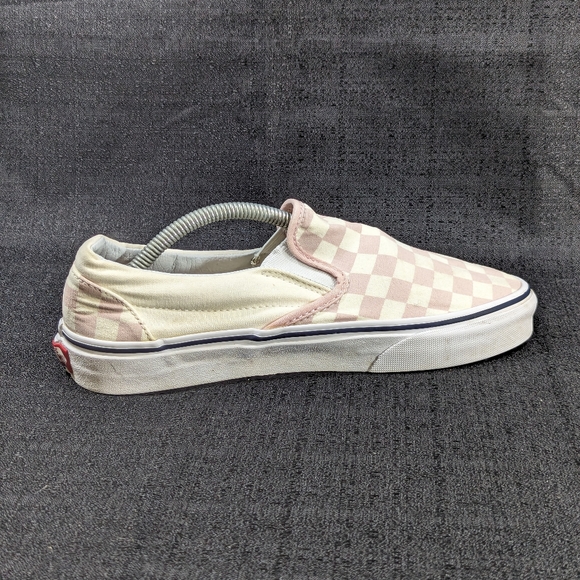 Women's Vans "Off The Wall" Pink Checkerboard Slip-on sz 8 - Picture 6 of 9